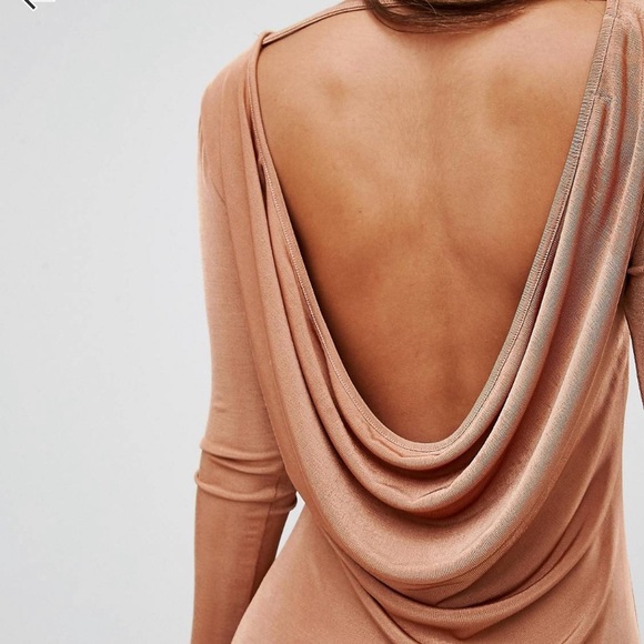 ASOS Cowl Back Dress - Picture 3 of 4